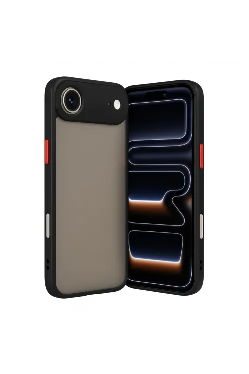 Apple İphone 17 Air Kılıf Montreal Silikon Kapak - Siyah