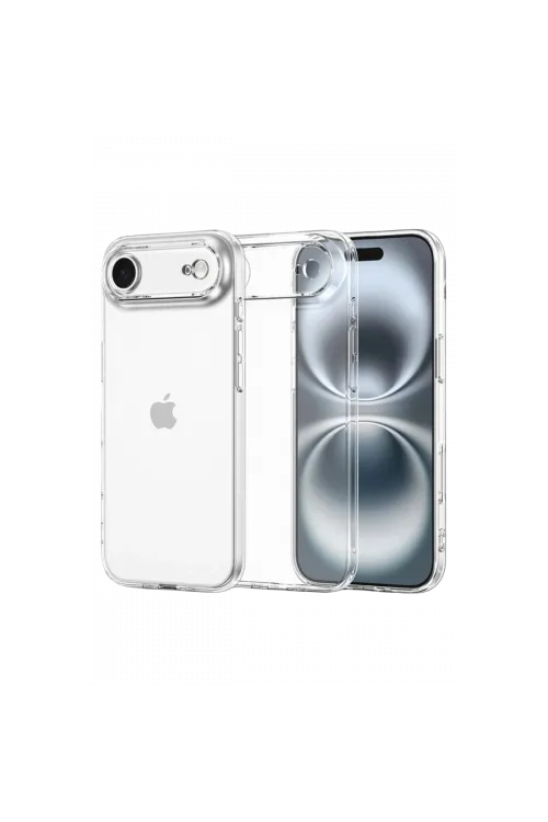 Apple iPhone 17 Air Lüx Şeffaf Silikon - Şeffaf