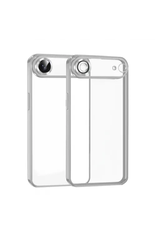Apple İphone 17 Air Razer Lensli Silikon - Gümüş
