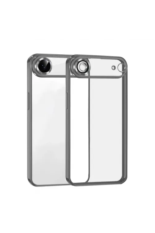 Apple İphone 17 Air Razer Lensli Silikon - Titan Gri