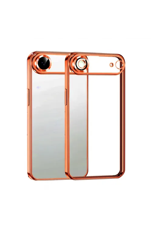 Apple İphone 17 Air Razer Lensli Silikon - Turuncu