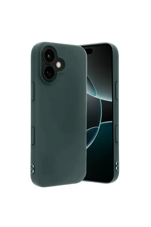 Apple İphone 17 First Silikon - Koyu Yeşil