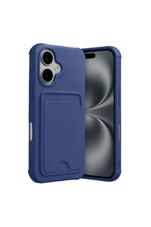 Apple İphone 17 Kelvin Kartvizitli Silikon - Lacivert