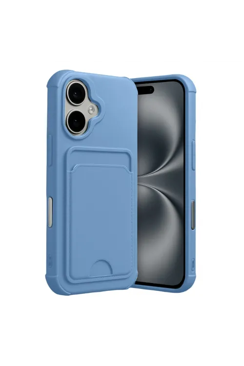 Apple İphone 17 Kelvin Kartvizitli Silikon - Mavi