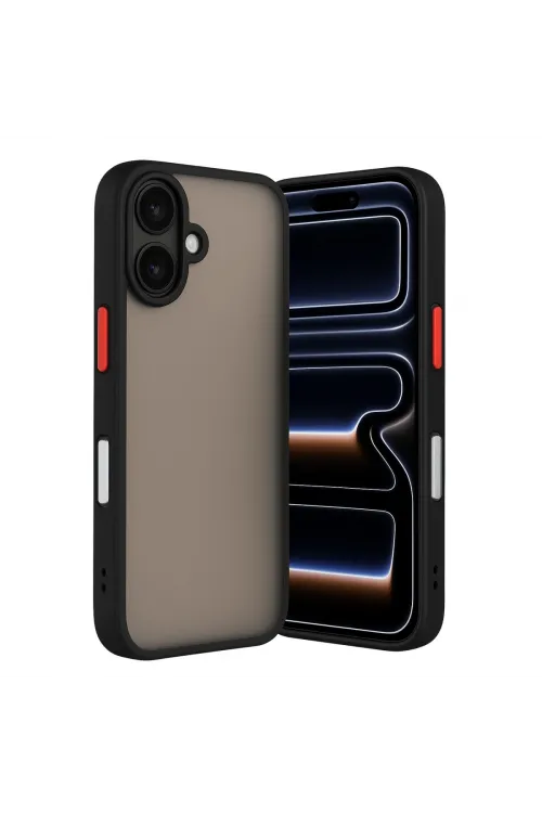 Apple İphone 17 Kılıf Montreal Silikon Kapak - Siyah