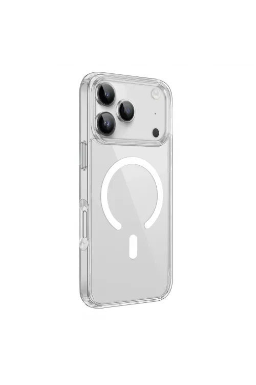 Apple İphone 17 Pro Kılıf Pc Real Magsafe Kapak - Şeffaf
