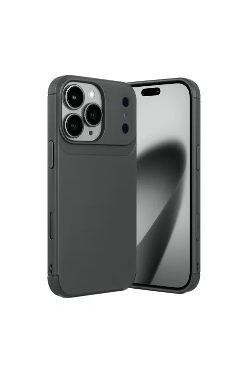 Apple İphone 17 Pro Max Auto Focus Karbon Kapak - Gri