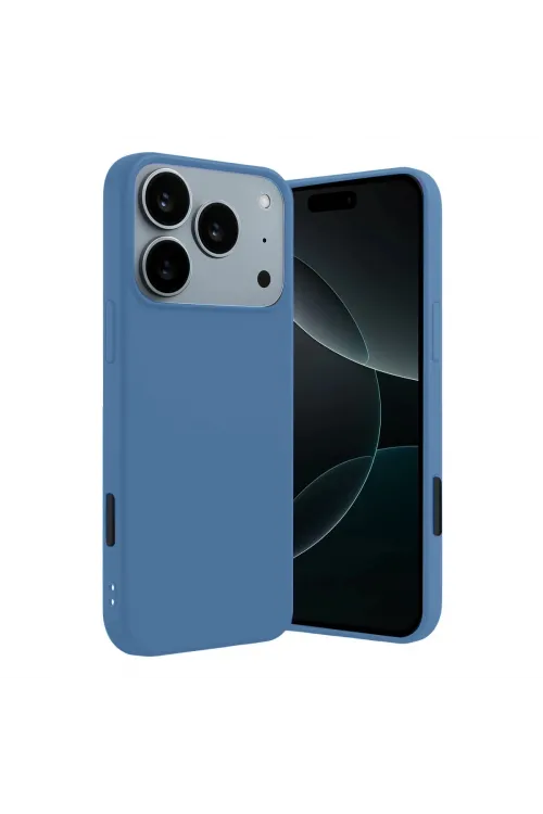 Apple İphone 17 Pro Max First Silikon - Mavi