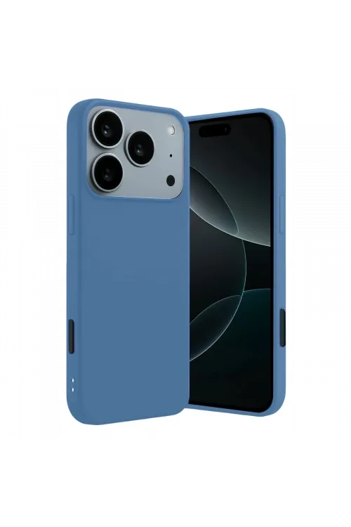 Apple iPhone 17 Pro Max First Silikon - Mavi