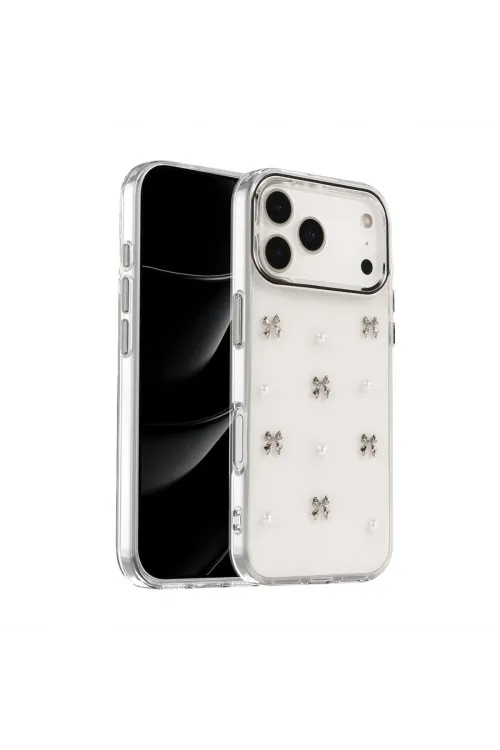 Apple İphone 17 Pro Max Fiyonk Desenli Kapak - Desen 8