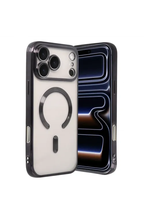Apple İphone 17 Pro Max Kross Magneticsafe Kapak - Siyah