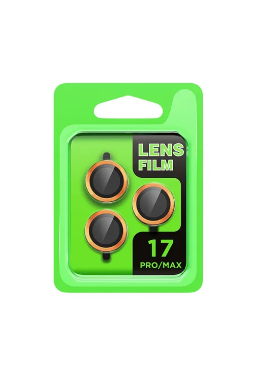 Apple İphone 17 Pro Raze Metal Kamera Lens - Turuncu
