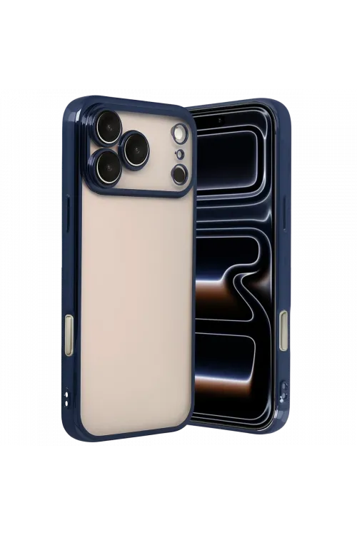 Apple iPhone 17 Pro Razer Lensli Silikon - Lacivert