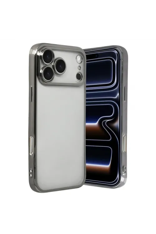Apple İphone 17 Pro Razer Lensli Silikon - Titan Gri