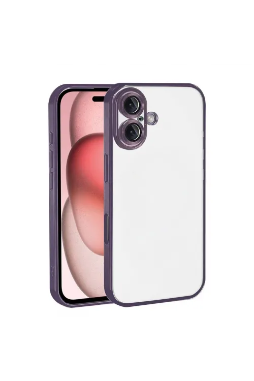 Apple İphone 17 Razer Lensli Silikon - Mor