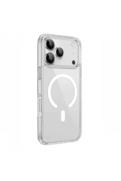 Apple iPhone 18 Pro Max/17 Pro Max Kılıf Pc Real Magsafe Kapak - Şeffaf