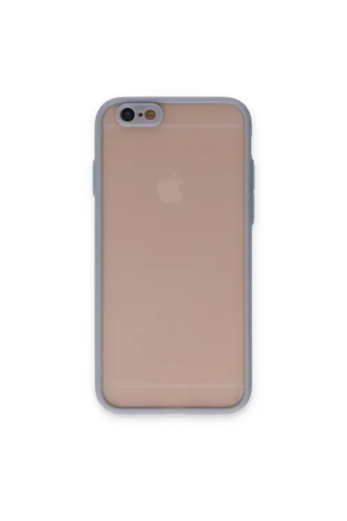 Apple İphone 6 Kılıf Montreal Silikon Kapak - Gri