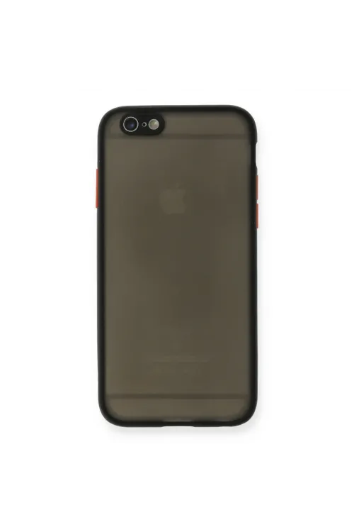 Apple İphone 6 Kılıf Montreal Silikon Kapak - Siyah