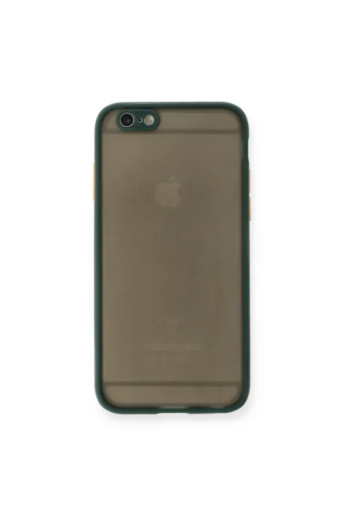 Apple İphone 6 Kılıf Montreal Silikon Kapak - Yeşil