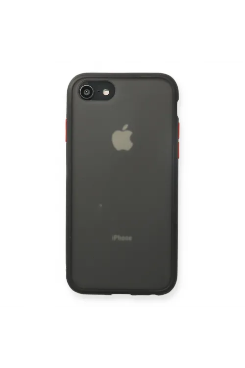 Apple İphone 7 Kılıf Montreal Silikon Kapak - Siyah
