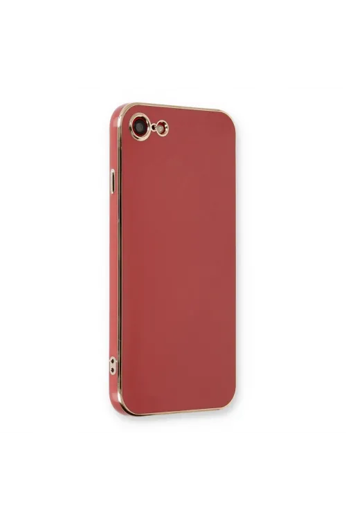 Apple İphone 7 Kılıf Volet Silikon - Kırmızı