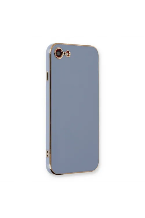 Apple İphone 7 Kılıf Volet Silikon - Mavi