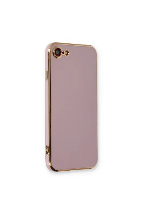 Apple İphone 7 Kılıf Volet Silikon - Mor