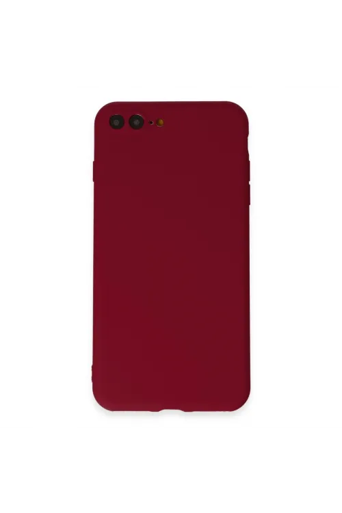 Apple İphone 7 Plus Kılıf First Silikon - Bordo