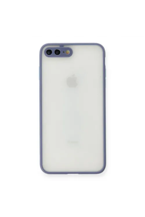 Apple İphone 7 Plus Kılıf Montreal Silikon Kapak - Gri