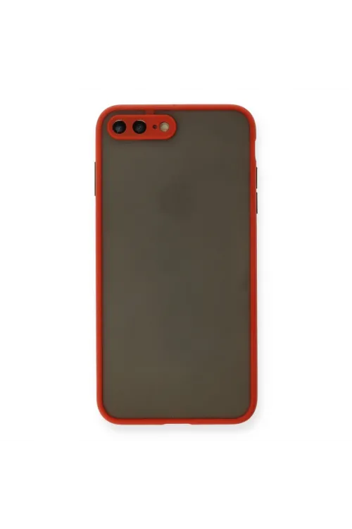 Apple İphone 7 Plus Kılıf Montreal Silikon Kapak - Kırmızı