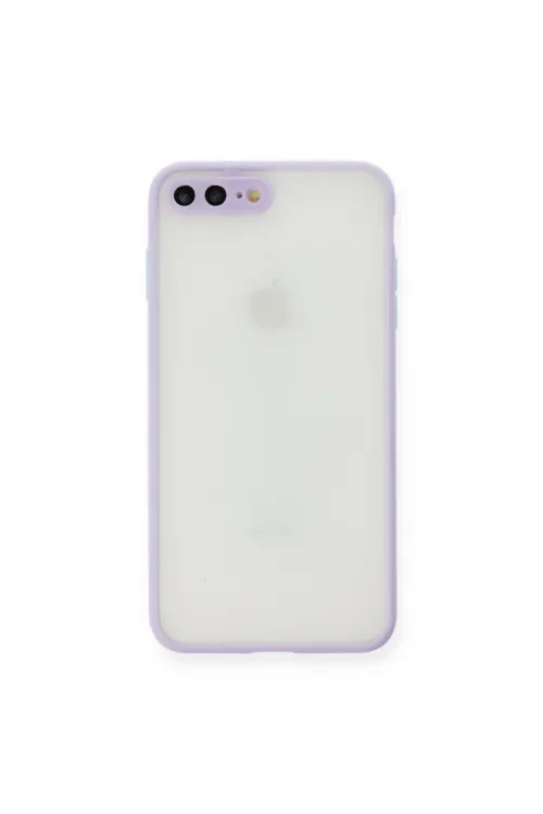 Apple İphone 7 Plus Kılıf Montreal Silikon Kapak - Mor