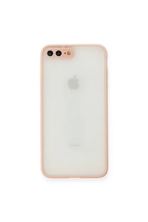 Apple İphone 7 Plus Kılıf Montreal Silikon Kapak - Pembe