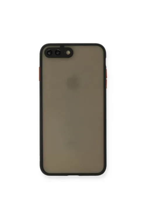 Apple İphone 7 Plus Kılıf Montreal Silikon Kapak - Siyah