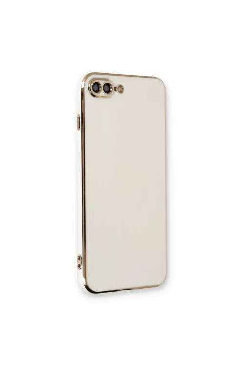 Apple İphone 7 Plus Kılıf Volet Silikon - Beyaz