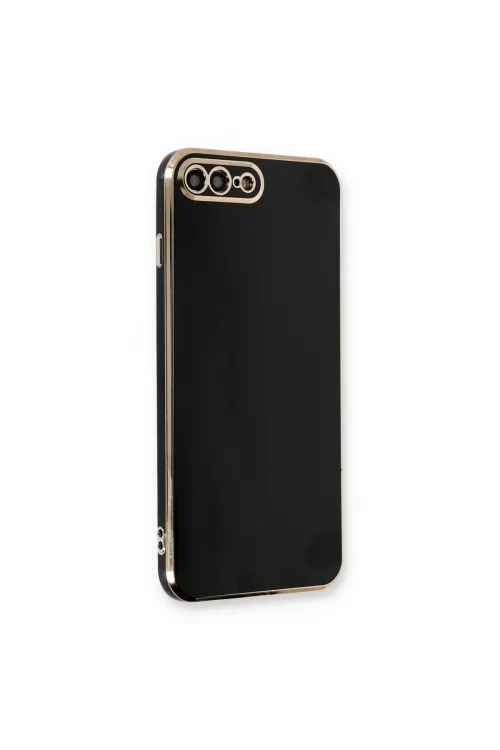 Apple İphone 7 Plus Kılıf Volet Silikon - Siyah