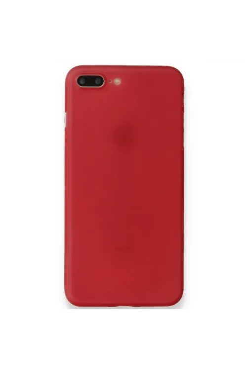 Apple İphone 8 Plus Kılıf Pp Ultra İnce Kapak - Kırmızı