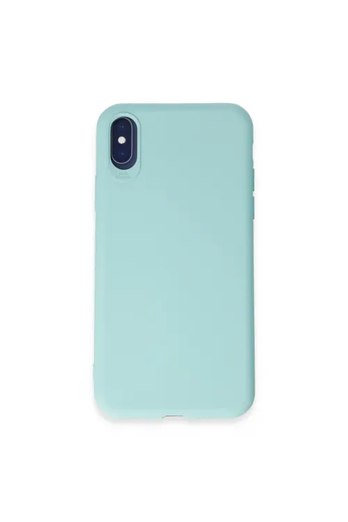 Apple İphone X Kılıf First Silikon - Turkuaz