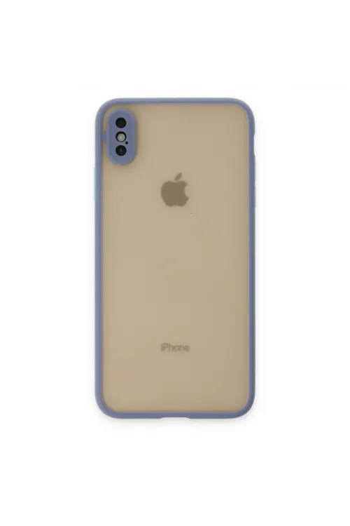Apple İphone X Kılıf Montreal Silikon Kapak - Gri