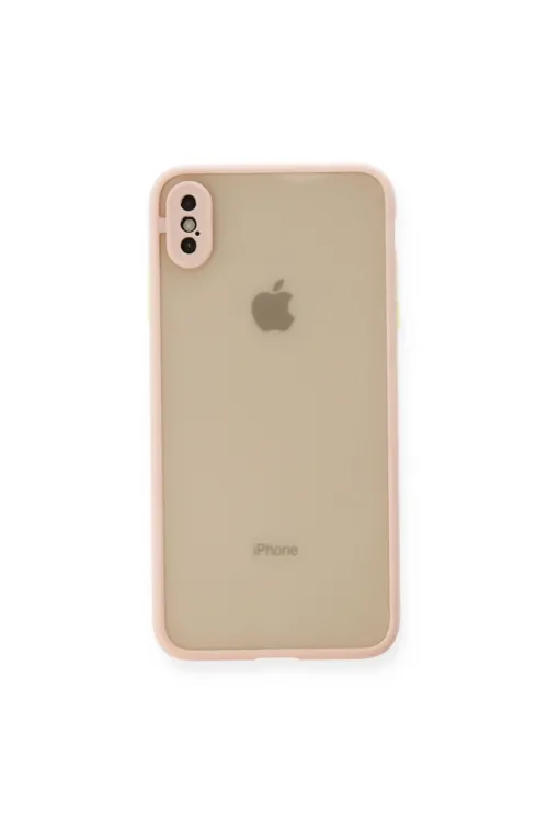 Apple İphone X Kılıf Montreal Silikon Kapak - Pembe