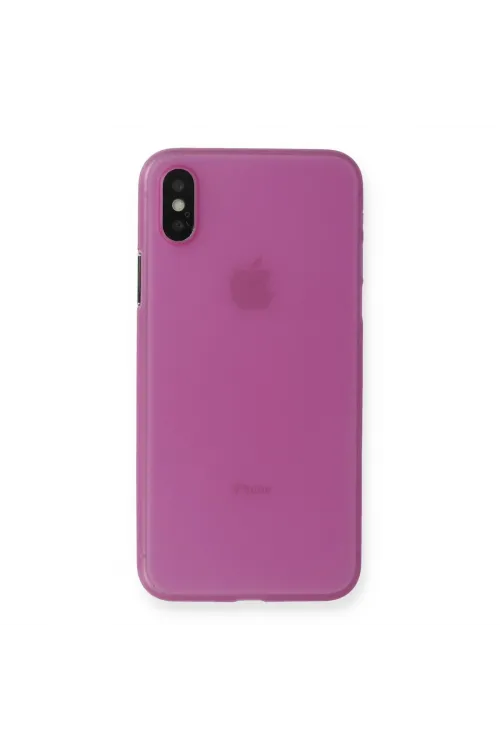 Apple İphone X Kılıf Pp Ultra İnce Kapak - Pembe