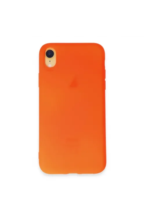 Apple İphone Xr Kılıf First Silikon - Parlak Turuncu