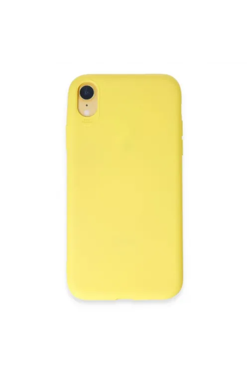 Apple İphone Xr Kılıf First Silikon - Sarı