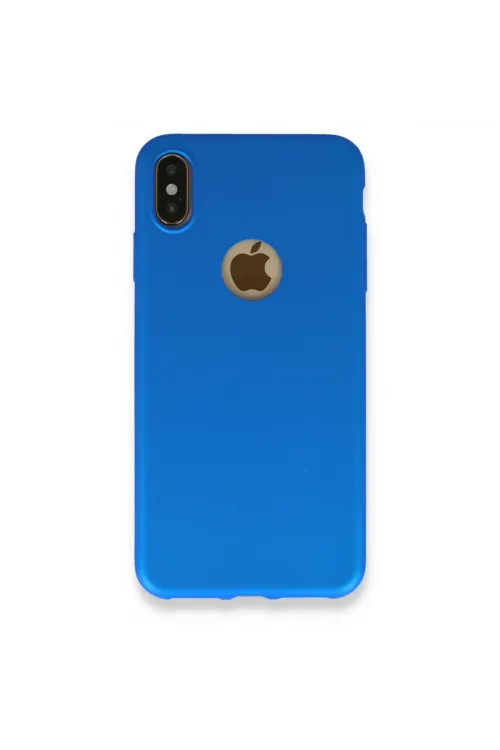 Apple İphone Xs Max Kılıf First Silikon - Mavi