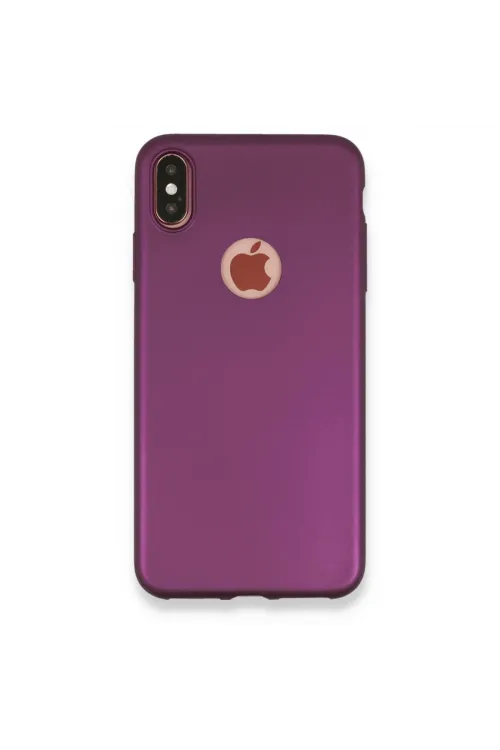 Apple İphone Xs Max Kılıf First Silikon - Mürdüm