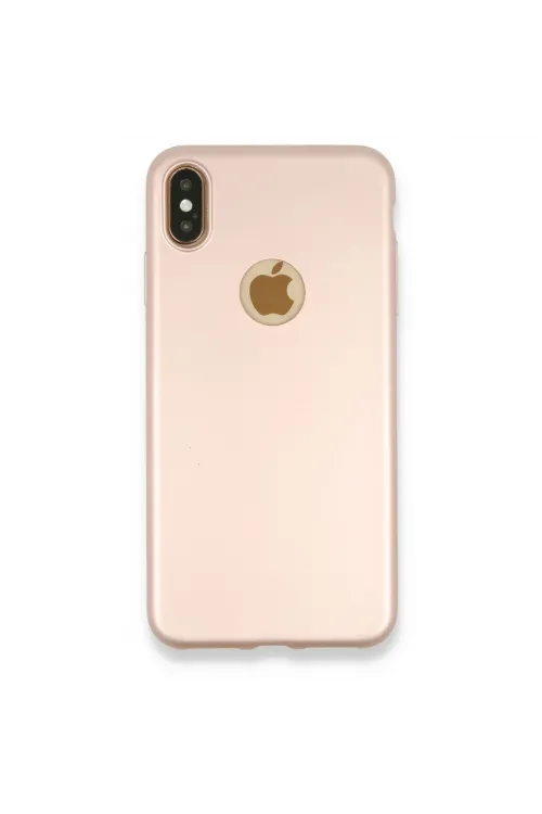 Apple İphone Xs Max Kılıf First Silikon - Rose Gold