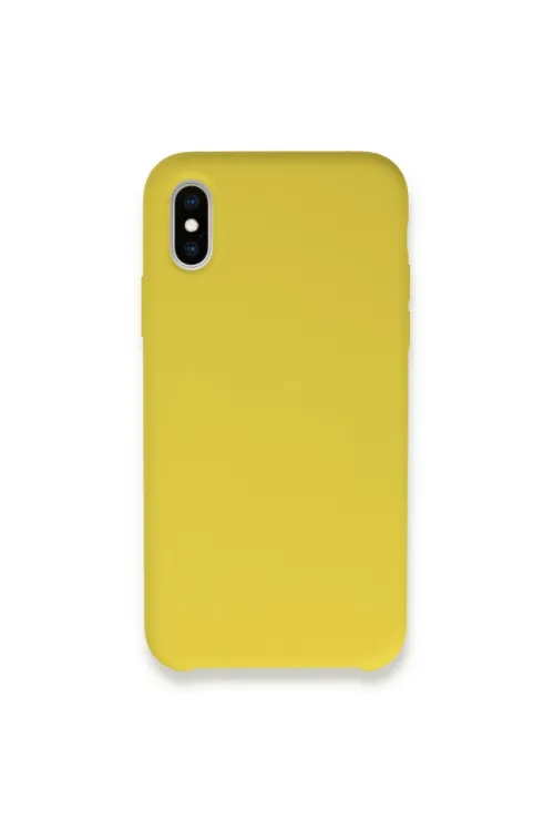 Apple İphone Xs Max Kılıf Lansman Legant Silikon - Sarı
