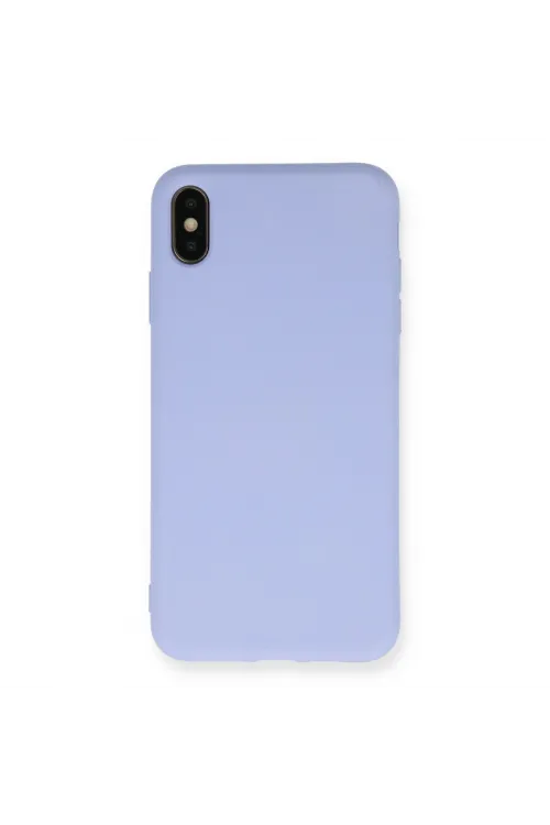 Apple İphone Xs Max Kılıf Nano İçi Kadife Silikon - Lila