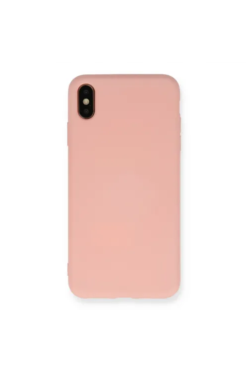 Apple İphone Xs Max Kılıf Nano İçi Kadife Silikon - Pembe
