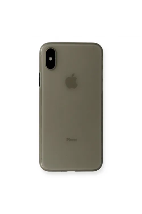 Apple İphone Xs Max Kılıf Pp Ultra İnce Kapak - Gri