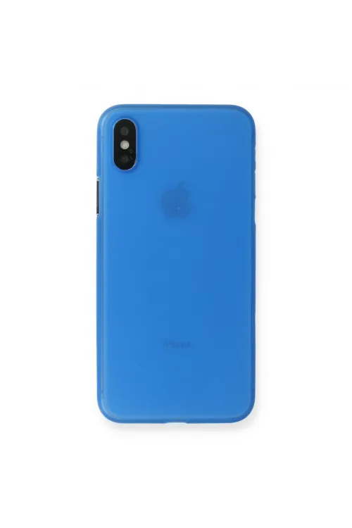 Apple İphone Xs Max Kılıf Pp Ultra İnce Kapak - Mavi
